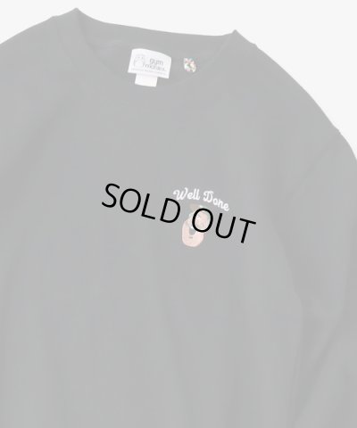 画像3: GYMMASTER/WELL DONE EMBROIDERY SWEAT  BLACK