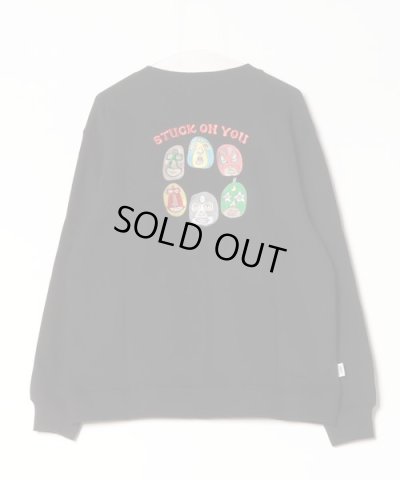 画像1: GYMMASTER/STUCK ON YOU EMBROIDERY SWEAT  BLACK