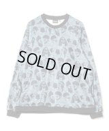 GYMMASTER/KNIT FLEECE HAPPY PAINT CREW NECK  HIPPY