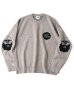 画像2: (再入荷)(店頭在庫分) GYMMASTER/JACQUARD KNIT ELBOW MAN  BLACK (2)