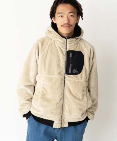 画像4: (再アップ)(再入荷) GYMMASTER/REVERSIBLE TASLONxBOA HOOD JACKET  BLACKxMOCA