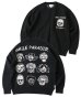画像1: (再入荷)(店頭在庫分)  GYMMASTER/JACQUARD KNIT SMILE PARADICE  BLACK (1)