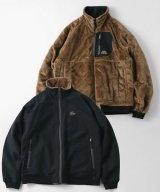 (再アップ)(再入荷) GYMMASTER/REVERSIBLE TASLONxBOA STAND JACKET  BLACKxMOCA
