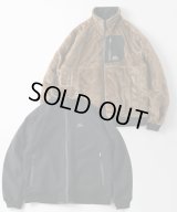 (再アップ)(再入荷) GYMMASTER/REVERSIBLE TASLONxBOA STAND JACKET  BLACKxMOCA