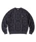 画像1: FTC/ALLOVER JAQUARD SWATER  CHACOAL (1)