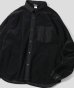 画像1: (再入荷) GYMMASTER/STRETICH CORDUROY SHIRT JKT  BLACK (1)