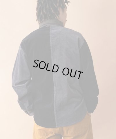 画像4: GYMMASTER/STRETICH CORDUROY SHIRT JKT  BLACKｘCHARCOAL