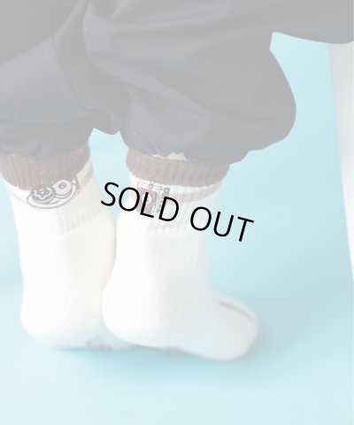 画像2: GYMMASTER/HAPPY EMBROIDERY KONBI SOX  COFFEE