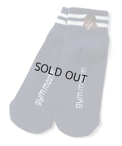 画像1: GYMMASTER/HAPPY EMBROIDERY SHORT SOX  NAVY