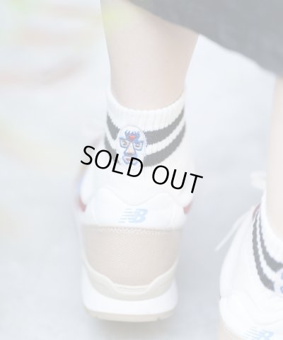 画像2: GYMMASTER/HAPPY EMBROIDERY SHORT SOX  WRESTIER