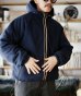画像2: GYMMASTER/REVERSIBLE 60/40xFLEECE HOOD JKT  BLACK (2)