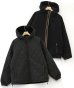 画像1: GYMMASTER/REVERSIBLE 60/40xFLEECE HOOD JKT  BLACK (1)