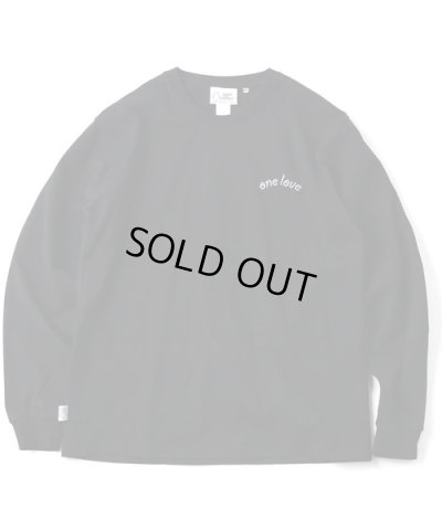 画像3: GYMMASTER/ONE LOVE EMBROIDERY LS T  BLACK