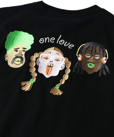 画像4: GYMMASTER/ONE LOVE EMBROIDERY LS T  BLACK