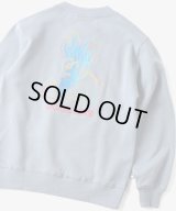 (再入荷) GYMMASTER/GOOD LIFE EMBROIDERY SWEAT GRAYISH BLUE