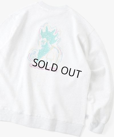 画像1: (再入荷) GYMMASTER/GOOD LIFE EMBROIDERY SWEAT ASH