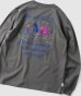 画像1: GYMMASTER/GOOD DAY EMBROIDERY LS T  CHARCOAL (1)