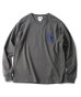画像3: GYMMASTER/GOOD DAY EMBROIDERY LS T  CHARCOAL (3)