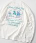 画像1: GYMMASTER/GOOD DAY EMBROIDERY LS T  WHITE (1)