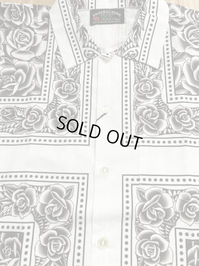 画像5: (DEAD STOCK) SOFTMACHINE/ROSE FILL BANDANA SHIRTS  WHITE