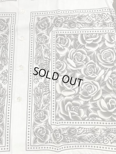 画像7: (DEAD STOCK) SOFTMACHINE/ROSE FILL BANDANA SHIRTS  WHITE