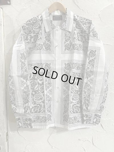 画像3: (DEAD STOCK) SOFTMACHINE/ROSE FILL BANDANA SHIRTS  WHITE