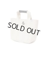 ROTTWEILER/CANVAS TOTE BAG SMALL  WHITE