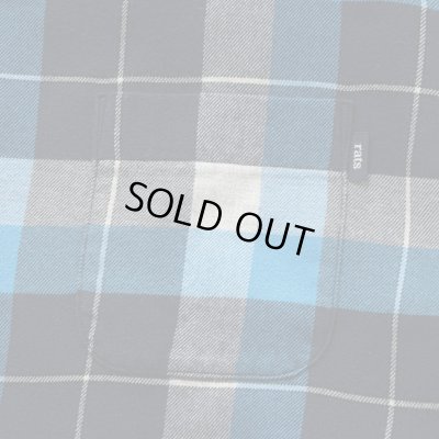 画像4: RATS/COTTON RAYON CHECK SHIRT  BLUExBLACK
