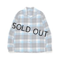 RATS/COTTON RAYON CHECK SHIRT  BLUExBLACK