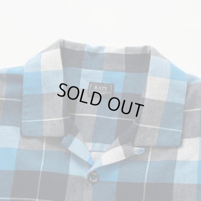 画像3: RATS/COTTON RAYON CHECK SHIRT  BLUExBLACK