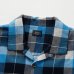 画像3: RATS/COTTON RAYON CHECK SHIRT  BLUExBLACK (3)