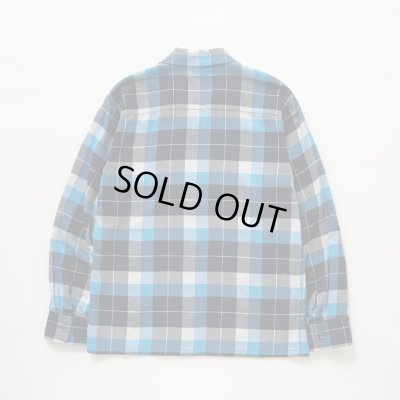 画像2: RATS/COTTON RAYON CHECK SHIRT  BLUExBLACK