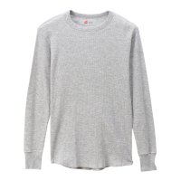 HANES/CREW NECK L.SLEEVE THERMAL  GRAY