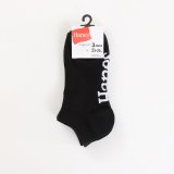 HANES/SNEAKERS IN SOCKS 3P  BLACK