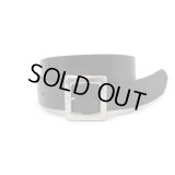 RATS/LEATHER BELT BLACKxSILVER