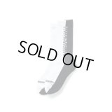 RATS/TWO TONE PILE SOCKS  WHITExBLACK