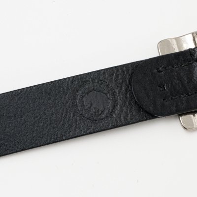 画像2: RATS/LEATHER BELT BLACKxSILVER