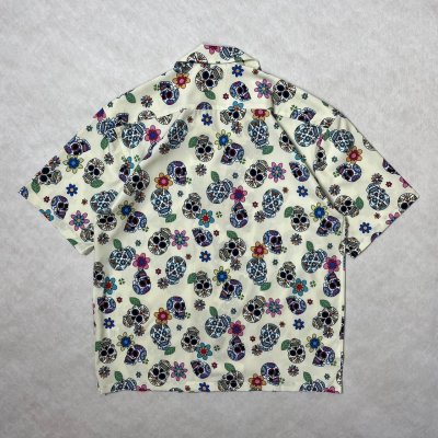 画像2: ALCARZA/OPEN SHIRT SKULL  OFFWHITE