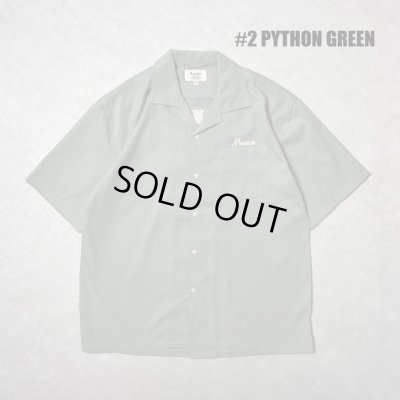 画像2: ALCARZA/BACK EMBROIDERY SHIRT PYTHON  GREEN