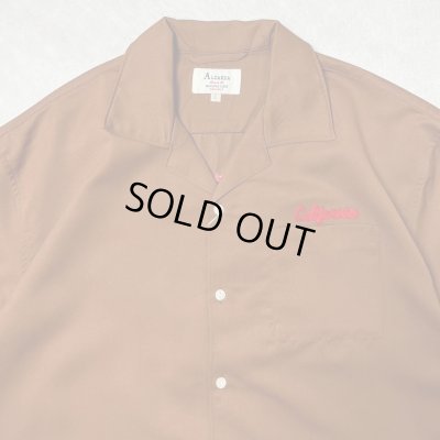 画像3: ALCARZA/BACK EMBROIDERY SHIRT WOLF  BROWN
