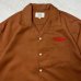画像3: ALCARZA/BACK EMBROIDERY SHIRT WOLF  BROWN (3)