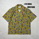ALCARZA/OPEN SHIRT SKULL  MUSTARD