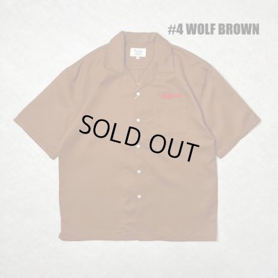画像2: ALCARZA/BACK EMBROIDERY SHIRT WOLF  BROWN