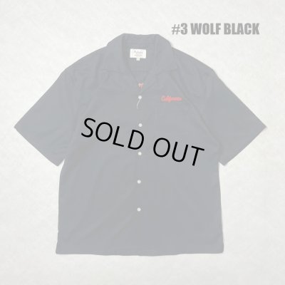 画像2: (再入荷) ALCARZA/BACK EMBROIDERY SHIRT WOLF  BLACK