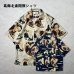 画像3: ALCARZA/x葛飾北斎 OPEN COLLAR SHIRT 妖怪 BEIGE (3)