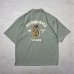 画像1: ALCARZA/BACK EMBROIDERY SHIRT PYTHON  GREEN (1)