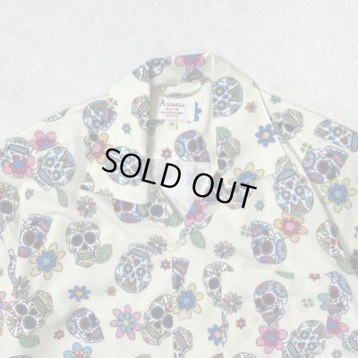 画像3: ALCARZA/OPEN SHIRT SKULL  OFFWHITE