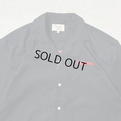 画像3: (再入荷) ALCARZA/BACK EMBROIDERY SHIRT WOLF  BLACK