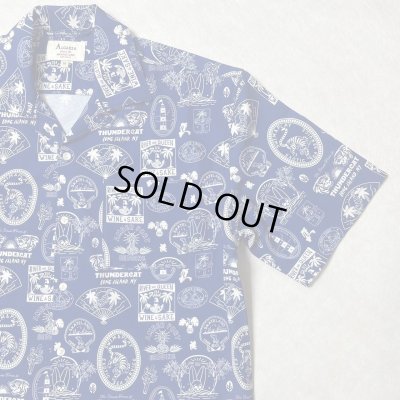 画像4: ALCARZA/OPEN SHIRT STICKER  NAVY