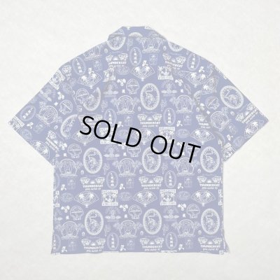 画像2: ALCARZA/OPEN SHIRT STICKER  NAVY